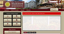 Desktop Screenshot of hanson-ma.gov